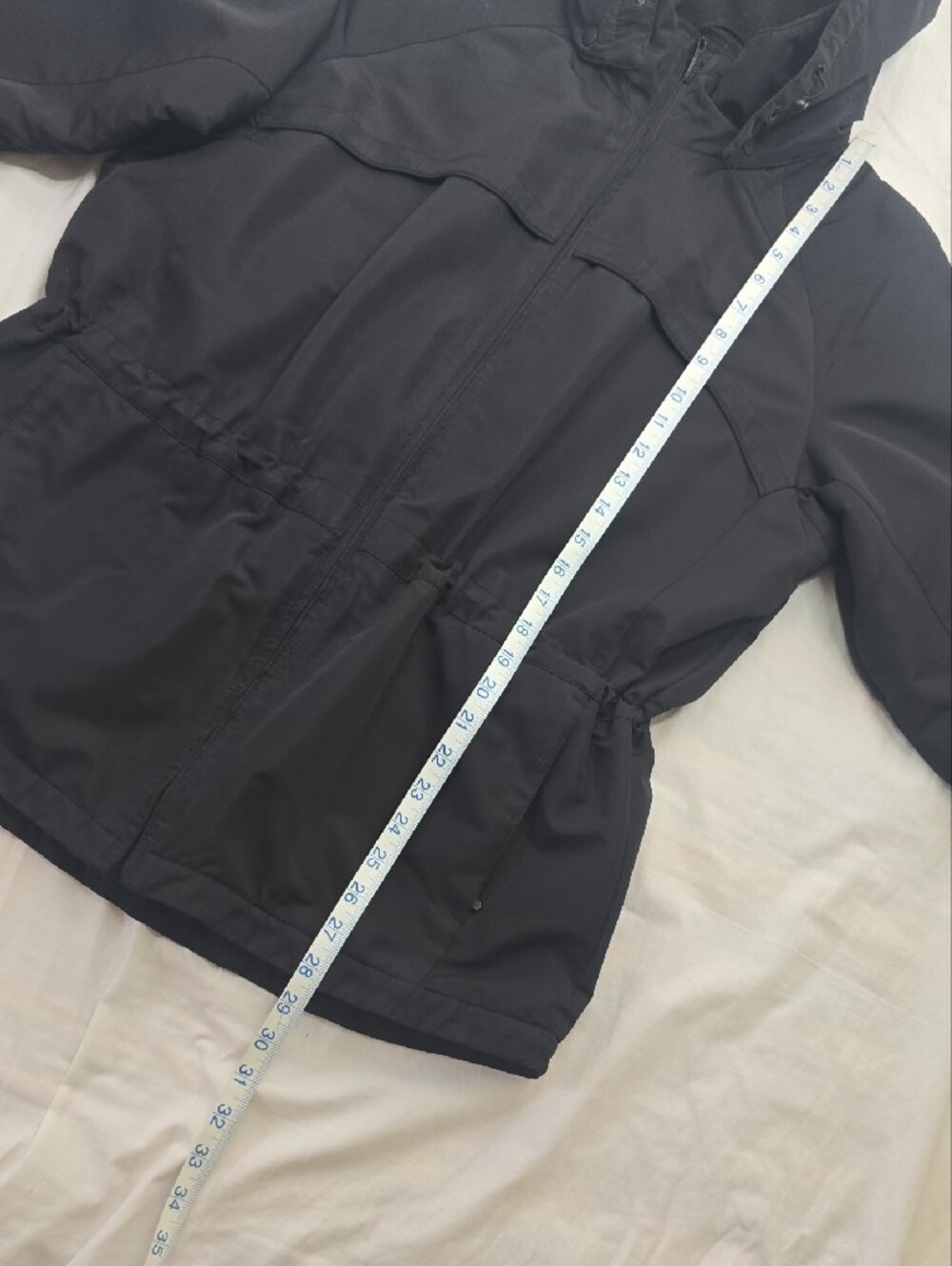 Pacific Trail Black Hooded Utility Winter Jacket with Drawstring Waist Sz Med - Picture 11 of 15
